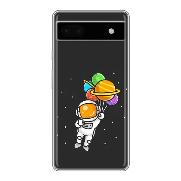 Чехол с рисунком «Космонавт с шариками» для Google Pixel 6a Чехол с рисунком «Космонавт с шариками» для Google Pixel 6a