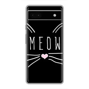 Бампер с изображением Котиков для Гугул Пиксель 6а (КОТИК MEOW)