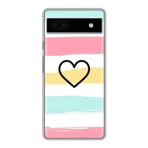 Чехлы с тематикой "Маленькие Сердечки" на Google Pixel 6a (Красивое сердечко)