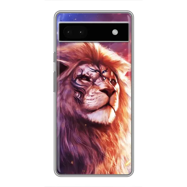 Чехол с рисунком «Красочный ЛЕВ» для Google Pixel 6a Чехол с рисунком «Красочный ЛЕВ» для Google Pixel 6a