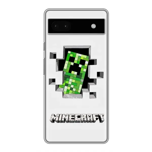 Чехол с рисунком «Крипер» для Google Pixel 6a