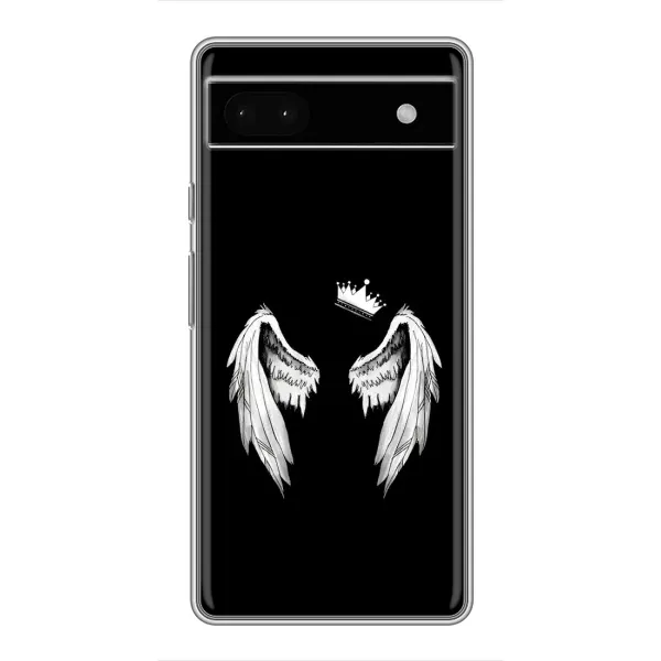 Чехол с рисунком «Крылья и корона» для Google Pixel 6a Чехол с рисунком «Крылья и корона» для Google Pixel 6a