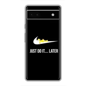 Силиконовый Чехол на Google Pixel 6a с картинкой Nike (Later)