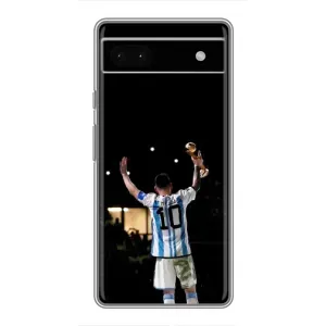 Чехлы Лео Месси Аргентина для Google Pixel 6a (Лео Чемпион)