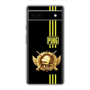 Чохол (TPU) з картинкою "Лого Пабг" на Гугул Піксель 6а (Логотип PUPG)