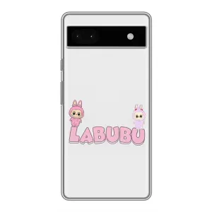 Чохол з принтом Лабубу для Google Pixel 6a (Логотип Лабубу)