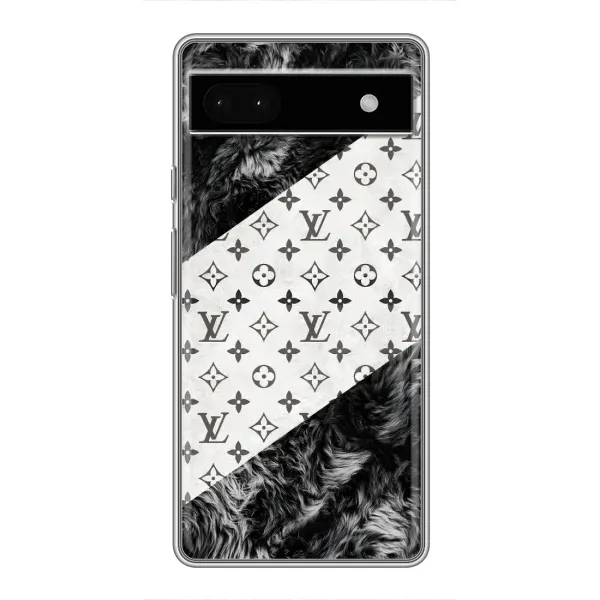 Чехол с рисунком «LV на белом» для Google Pixel 6a Чехол с рисунком «LV на белом» для Google Pixel 6a