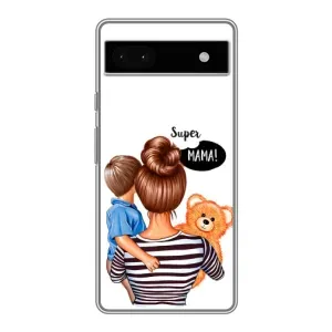 Чехлы для МАМЫ на Google Pixel 6a (Мама и сын)