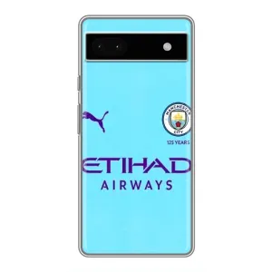 Силіконові Чохли з принтом Футбол на Google Pixel 6a (Man City)