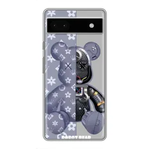Силиконовый чехол для Google Pixel 6a (Медведь Louis Vuitton)