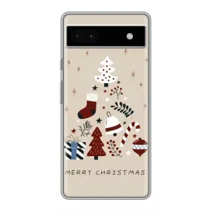 Чехол с рисунком «Merry Christmas» для Google Pixel 6a