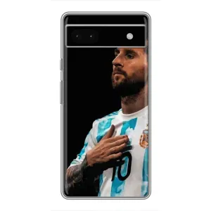 Чехлы Лео Месси Аргентина для Google Pixel 6a (Месси Капитан)