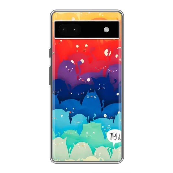 Чехол с рисунком «Mew» для Google Pixel 6a