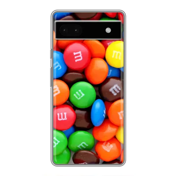 Чехол с рисунком «Разноцветные M&M'S» для Google Pixel 6a Чехол с рисунком «Разноцветные M&M'S» для Google Pixel 6a
