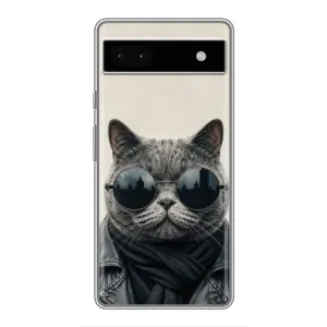 Чехол на тематику: Коты для Google Pixel 6a (Модный кот)