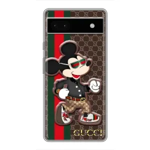 Чехлы Бренд GUCCI для Google Pixel 6a (Маус Гуччи)