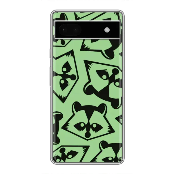 Чехол с рисунком «Мордочки Енота» для Google Pixel 6a Чехол с рисунком «Мордочки Енота» для Google Pixel 6a