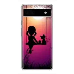 Девчачий Чехол для Google Pixel 6a (На качели)