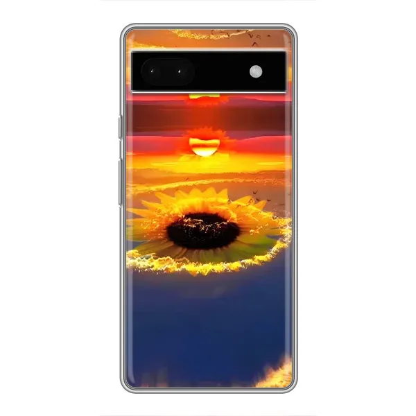 Чехол с рисунком «Небо подсолнух» для Google Pixel 6a