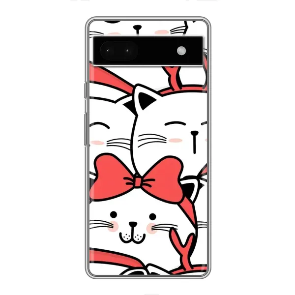 Чехол с рисунком «Новогодние котики» для Google Pixel 6a Чехол с рисунком «Новогодние котики» для Google Pixel 6a