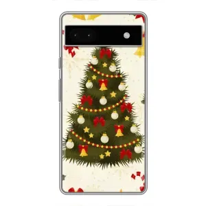 Чехол Новогодняя Елка на Google Pixel 6a (Новогодний принт)