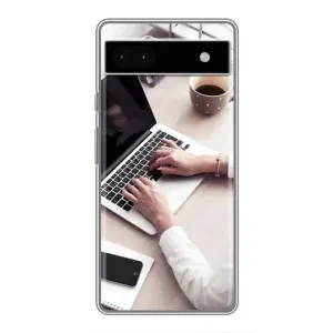 Силиконовый бампер (Работники) на Google Pixel 6a (Офисный работник)