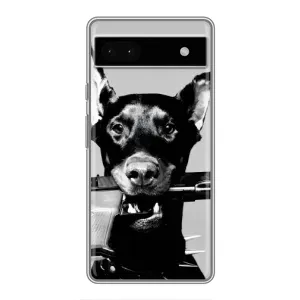 Чехол ДОБЕРМАН для Google Pixel 6a (Опасный доберман)