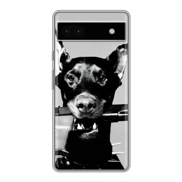 Чохол з малюнком «Небезпечний доберман» для Google Pixel 6a Чохол з малюнком «Небезпечний доберман» для Google Pixel 6a