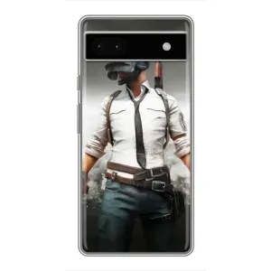 Чохол з картинкою "Герой Pubg" на Google Pixel 6a (Пабг)