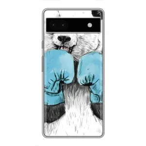 Чехлы с Пандами на Google Pixel 6a (Панда боксер)