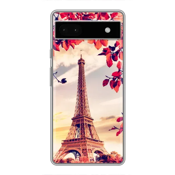 Чехол с рисунком «Paris photo» для Google Pixel 6a