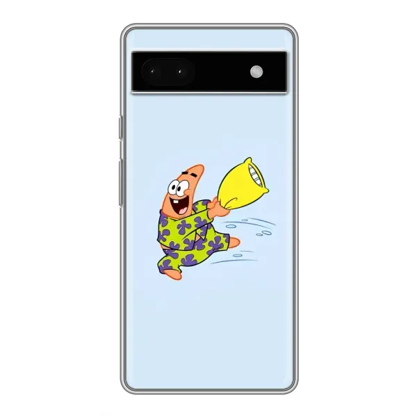 Чехол с рисунком «Патрик с подушкой» для Google Pixel 6a Чехол с рисунком «Патрик с подушкой» для Google Pixel 6a