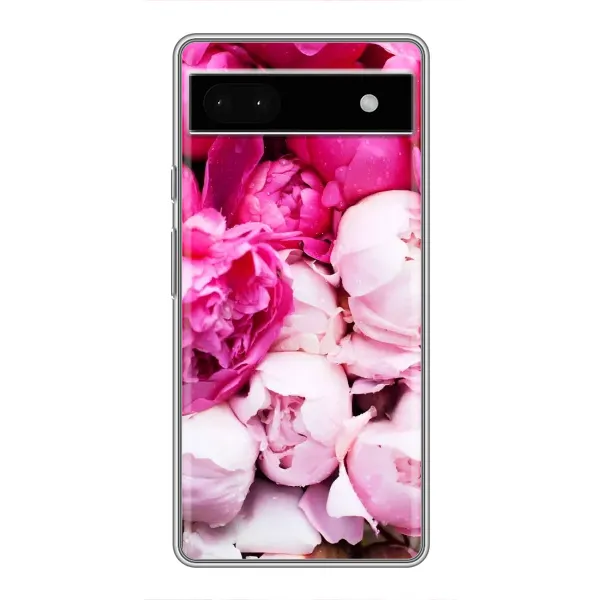 Чехол с рисунком «Пионы» для Google Pixel 6a Чехол с рисунком «Пионы» для Google Pixel 6a