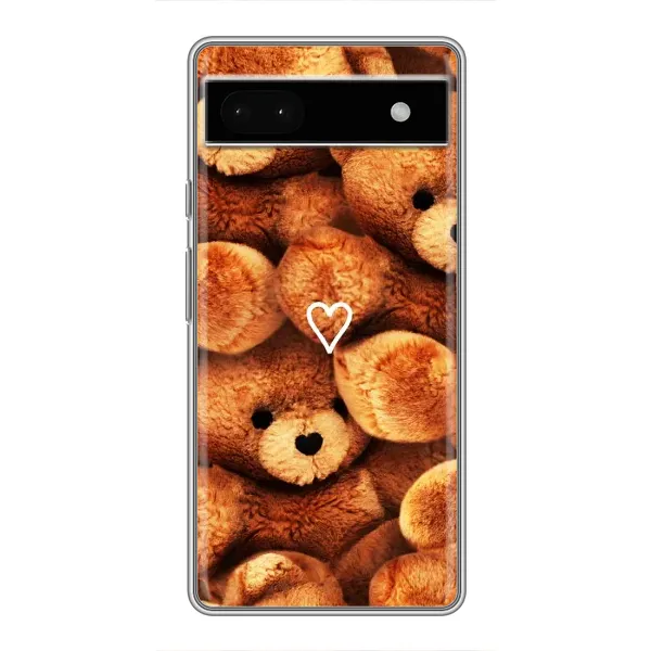 Чехол с рисунком «Плюшевый медвеженок» для Google Pixel 6a