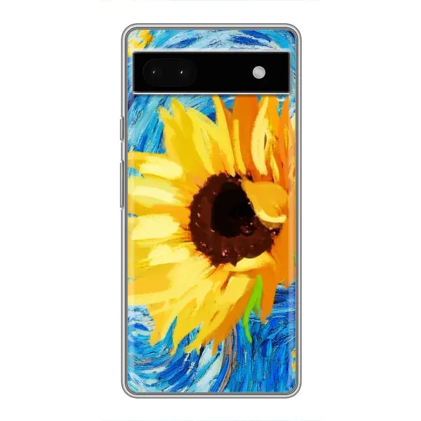 Чехол с рисунком «Подсолнух цветок» для Google Pixel 6a