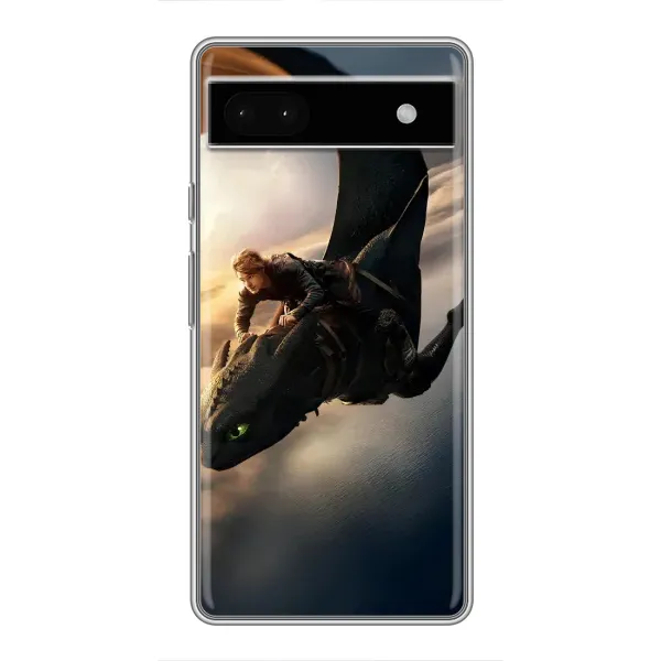 Чехол с рисунком «Полет Беззубика» для Google Pixel 6a