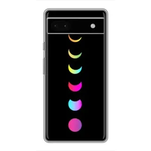 Чехол (ТПУ) с планетами на Google Pixel 6a (Полнолуние)