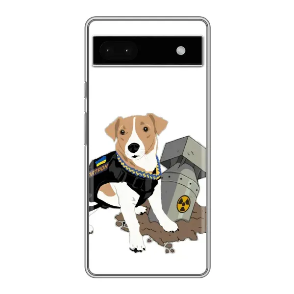 Чехол с рисунком «Пёс Патрон с ракетой» для Google Pixel 6a Чехол с рисунком «Пёс Патрон с ракетой» для Google Pixel 6a