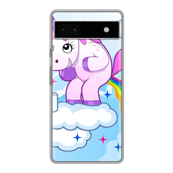 Чохол з малюнком «Веселка Єдиноріга» для Google Pixel 6a Чохол з малюнком «Веселка Єдиноріга» для Google Pixel 6a