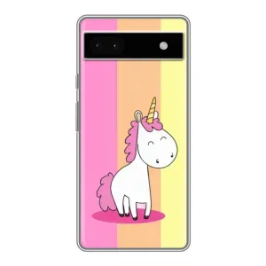Чехол Unicorn на Google Pixel 6a (Радужный Единорог)