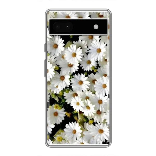 Чехол с рисунком «Рамка в ромашках» для Google Pixel 6a Чехол с рисунком «Рамка в ромашках» для Google Pixel 6a