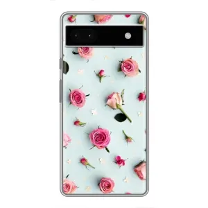 Чехлы с принтом Розочки для Google Pixel 6a (Разные цветы)