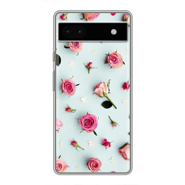 Чехол с рисунком «Разные цветы» для Google Pixel 6a Чехол с рисунком «Разные цветы» для Google Pixel 6a