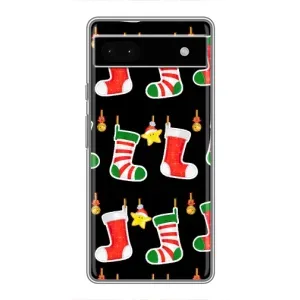 Силиконовый бампер на рождество для Google Pixel 6a (Рождественские подарки)