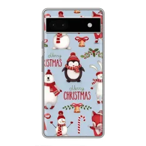 Чехол с рисунком «Рождественский» для Google Pixel 6a