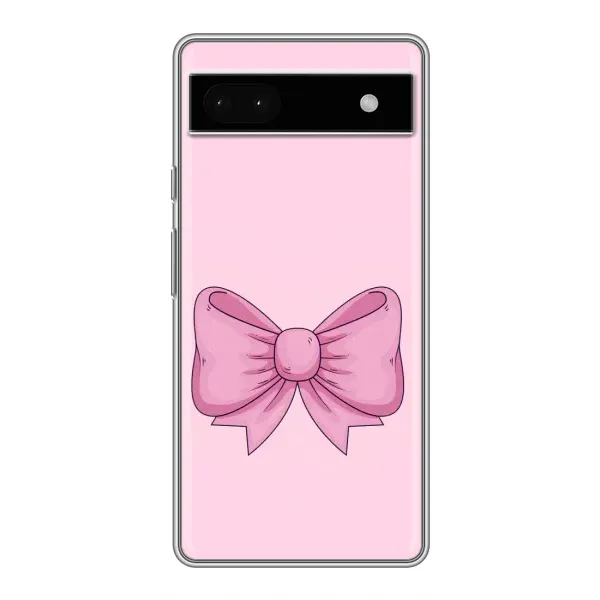 Чехол с рисунком «Розовый бантик» для Google Pixel 6a Чехол с рисунком «Розовый бантик» для Google Pixel 6a