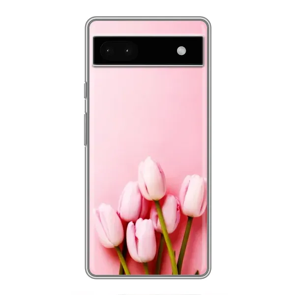 Чехол с рисунком «Розовые тюльпаны» для Google Pixel 6a Чехол с рисунком «Розовые тюльпаны» для Google Pixel 6a