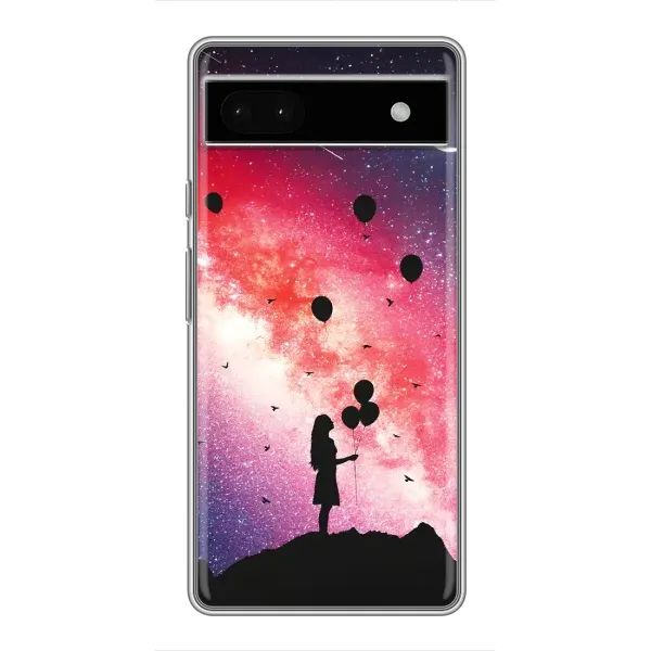 Чехол с рисунком «Шарики в небе» для Google Pixel 6a Чехол с рисунком «Шарики в небе» для Google Pixel 6a