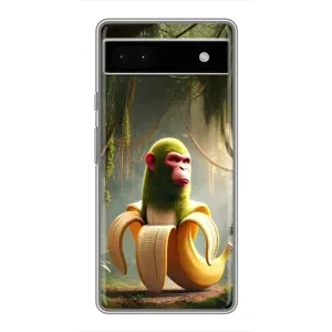 Чехол с мемами тралалело тралала для Google Pixel 6a (Шимпанзини бананини)