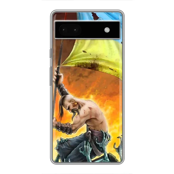 Чехол с рисунком «Сильный Козак» для Google Pixel 6a Чехол с рисунком «Сильный Козак» для Google Pixel 6a